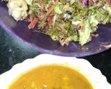 A picture of step 1 of Leftover Dal & salad paratha.