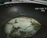 A picture of step 1 of Besan ka halwa.