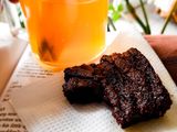 Orange ginger hazelnut brownies