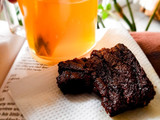 Orange ginger hazelnut brownies