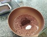 รูปขั้นตอนการทำที่ 10 ของ เค้กช็อกโกแลตหน้านิ่ม (ในถ้วยฟอยด์) ❌no sugar&flour สูตรนี้เป็นเนื้อเค้กสปันจ์ นุ่มๆเบาๆ กำลังดี