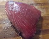 A picture of step 1 of Perfectly seared tuna steak.