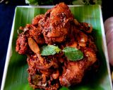 A picture of step 8 of Spicy chicken ghee roast.