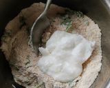 A picture of step 2 of Barley Peri Peri Dhokla.