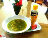 A picture of step 8 of Golgappe with Mango Water.