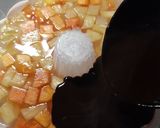 Foto langkah ke 8 dari resep Puding Buah Cocktail Lapis Cokelat.