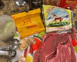 A picture of step 1 of Beef Jerky (thịt bò khô).