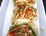 Tricolour pin wheel sandwitch recipe step 4 photo