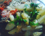 Foto del paso 9 de la receta: Milanesa a la napolitana con papas saborizadas ☺