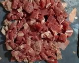 A picture of step 1 of Noodle Stew.