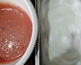 Foto langkah ke 3 dari resep 15.8#52 Blueberry Jam Ogura Cake.