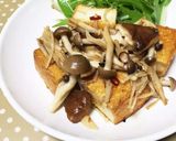 A picture of step 8 of Easy! Mapo Tofu with Fried Tofu and Chili Oil.