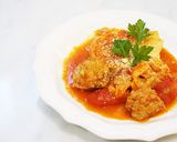 A picture of step 5 of Tomato Stew with Cabbage and Meatballs.