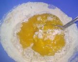 A picture of step 1 of Mango malpua #monsoon.