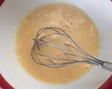 A picture of step 2 of Hoshino Coffee-Style Thick Soufflé Pancakes.