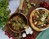 Letnie mini quiche z bobem, kurkami i porzeczką krok przepisu 3 zdjęcie