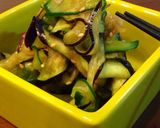 A picture of step 5 of ☆Easy☆ Quick Pickled Eggplant and Cucumber.