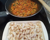 Foto del paso 3 de la receta: Piadina de pollo con calabacín y tomate cerrada