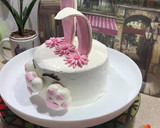 عکس مرحله 8 از دستور کیک تولد دخترانه 🐰Bunny Birthday cake