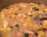 A picture of step 10 of Chicken, Corn, and Mushroom Congee.