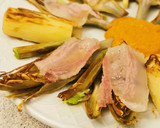Foto del paso 5 de la receta: Verduras con papada ibérica en salsa de Romesco