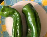 A picture of step 1 of Stuffed Chilli.