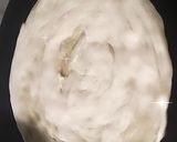 A picture of step 4 of Lacha paratha.