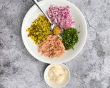 A picture of step 2 of Comfort potatoes salad.