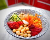 Une image de l'étape 16 de Bowl au saumon gravlax.