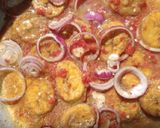A picture of step 3 of Plantain fritata.