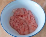 Hình bước làm 1 của món ÓC heo chưng đậu hủ trứng