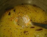 A picture of step 4 of Khichri with chutney.