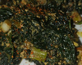 Foto del paso 6 de la receta: Revuelto de espinacas y verduras con gambas