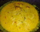 A picture of step 7 of Besan Kadi.