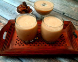 A picture of step 3 of Dates and chiku shake (no sugar).