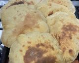 A picture of step 5 of Egyptian Whole Wheat Flatbread on the Stovetop.