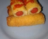 Foto langkah ke 5 dari resep Roti Sosis Gulung.