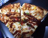 عکس مرحله 4 از دستور پیتزای مخلوط مرغ و قارچ🍕