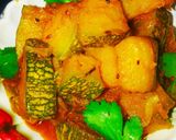 कद्दू की खट्टी मिठी गुड़ की सब्जी (kaddu ki khatti meethi gur ki sabzi recipe in Hindi) रेसिपी चरण 10 फोटो