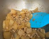 Hình bước làm 4 của món Củ Cải Trắng kho Thịt Băm
