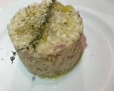 A picture of step 5 of Risotto with Organic Parmigiano Reggiano and Thyme.