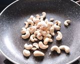 A picture of step 1 of Cashew Sohan Halwa.