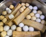 Gambar langkah 4 resipi Mi Ketam Kuah Pedas.
