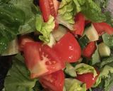 A picture of step 2 of Kachumber salad 🥗.