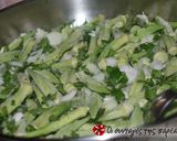 A picture of step 3 of Chicken with okra in the oven.