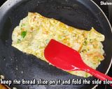 A picture of step 4 of Easy egg breakfast recipe BREAD OMELETTE.