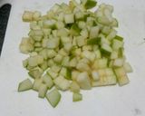 A picture of step 5 of Grilled Chicken Steak with Black Pepper and Apple Mango Salsa.