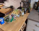 A picture of step 1 of Creamy mushroom pasta.