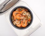 【白酒海鮮燉飯】的食譜步驟8照片