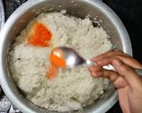 A picture of step 7 of Palak Gosht.